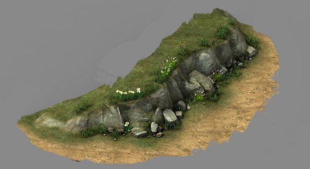 Explore the mountains – hillside – mountain road 4 3D Model