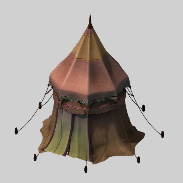 Horse Racing Area – Tent 01 3D Model