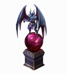 Blood Master District – Devil statue 01 3D Model