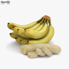 Banana Bunch 3D Model