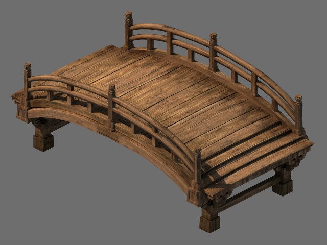 Journey to the West – Wooden Bridge 01 3D Model