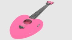 Love Guitar 3D Model