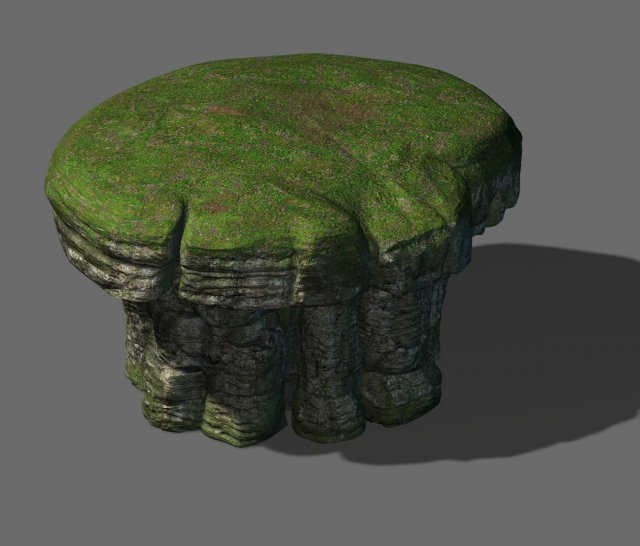 Mountain Hengshan – mushroom stone 02 3D Model