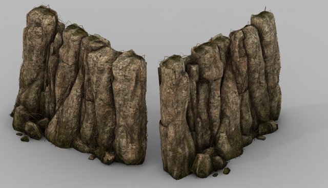 Brutal tribe – Mountain 01 3D Model