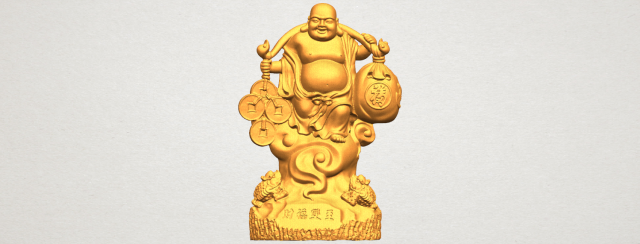 Metteyya Buddha 09 3D Model