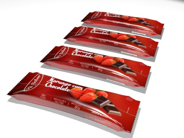 Chocolate packet 3D Model