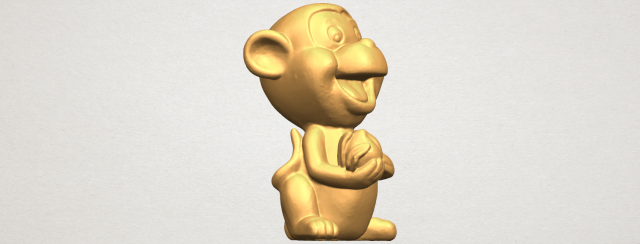 Cute Monkey 3D Model
