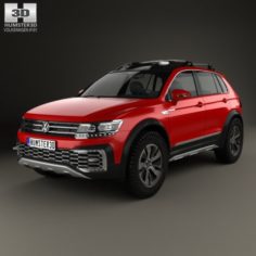 Volkswagen Tiguan GTE Active 2015 3D Model