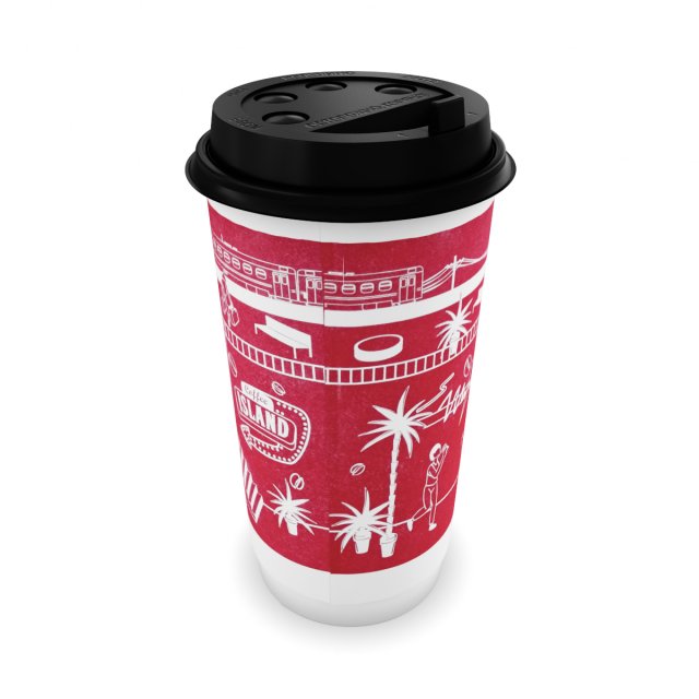 Paper cup for hot drinks 3D Model