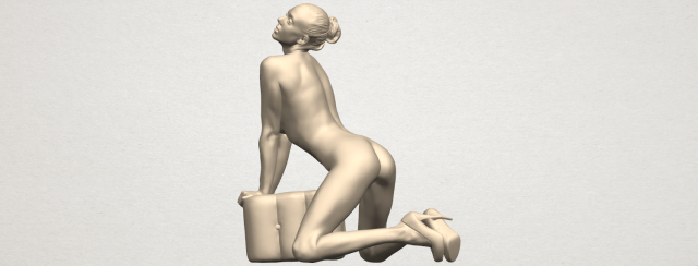 Naked Girl B07 3D Model