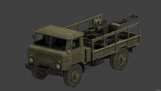 Gaz-66 & Zsu 23-2 3D Model