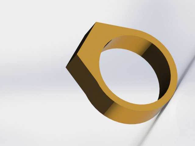3D MODEL GOLD RING Free 3D Model
