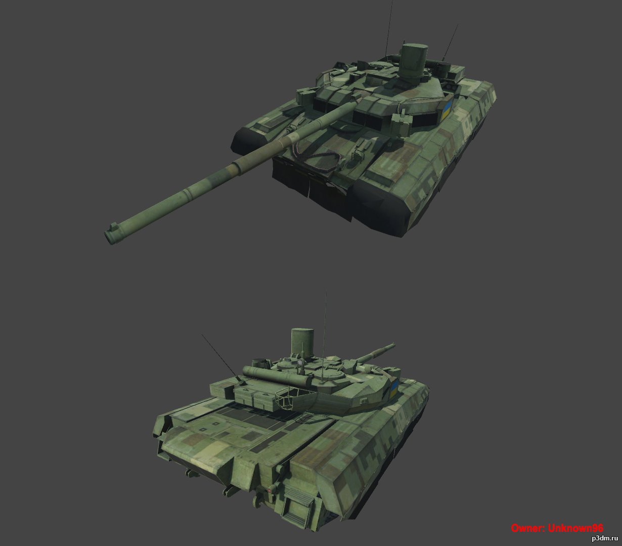 T-84 Oplat 3D Model