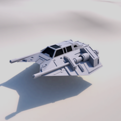 SHIP T-47 STAR WARS 3D Model