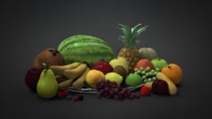 3D Fruit Free 3D Model