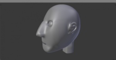 Creepy human face Free 3D Model