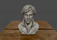 3D Sculpture of Benedict Cumberbatch 3D print model 3D Model