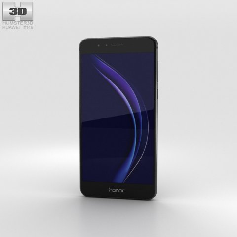 Huawei Honor 8 Midnight Black 3D Model