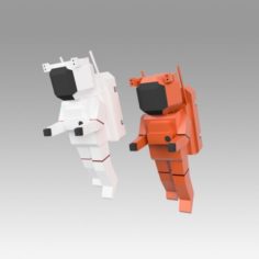 Astronaut set 3D Model