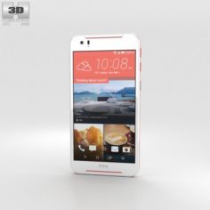 HTC Desire 830 White-Red 3D Model
