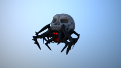 Spider skull low poly 3D Model