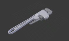 Pipe Wrench Free 3D Model