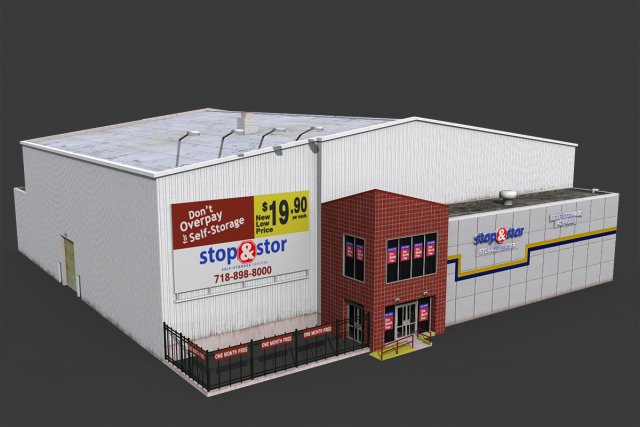 Self Storage Warehouse 3D Model
