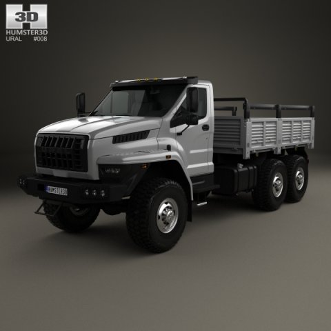 Ural Next Flatbed Truck 2016 3D Model
