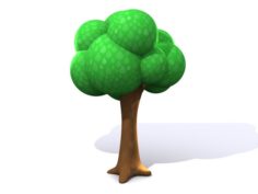 Cartoon Tree 3D Model