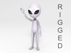 Rigged Alien Character 3D Model