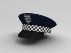 Police Hat 3D Model