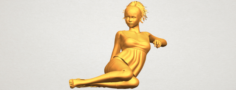 Naked Girl F06 3D Model