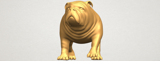 Bull Dog 01 3D Model