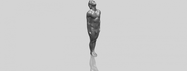 Naked Man Body 01 3D Model