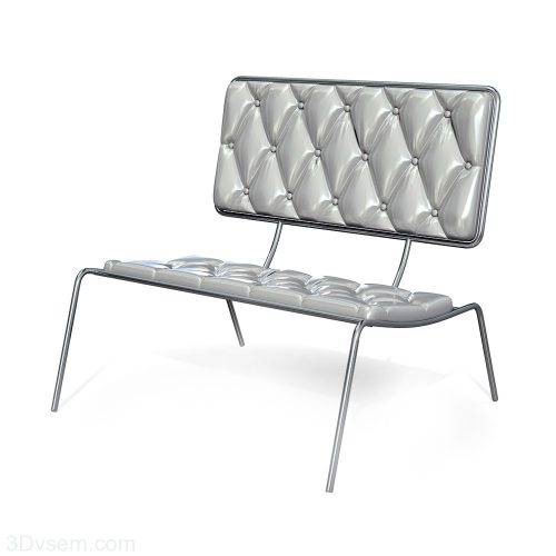 Chair 3D Model With Soft Back