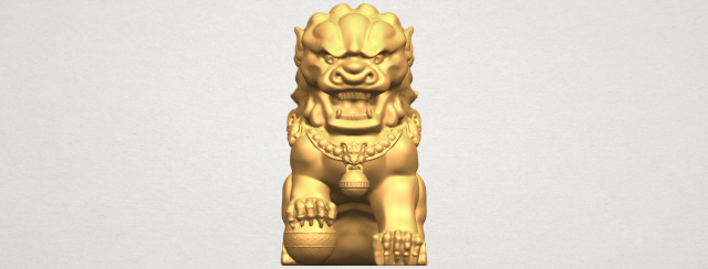 Chinese Lion 3D Model
