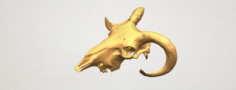 Skull of Goat 02 3D Model
