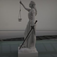 Justice woman statue 3D Model