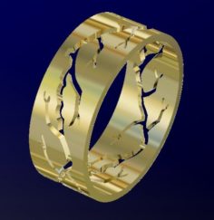 Fashion wedding ring 3D Model