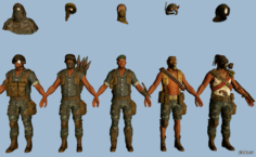 Militia 3D Model