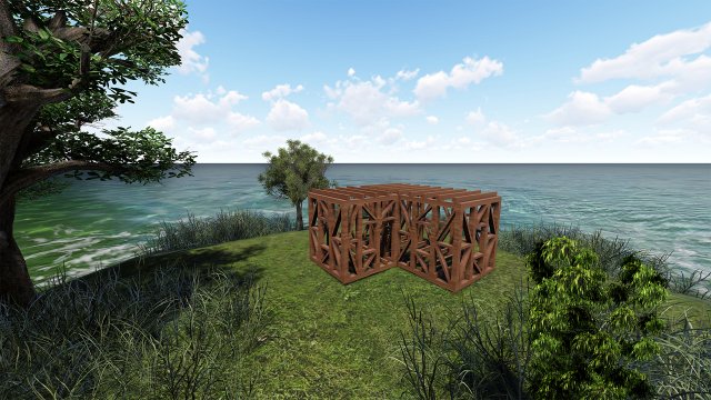 Wooden Structure 3D Model