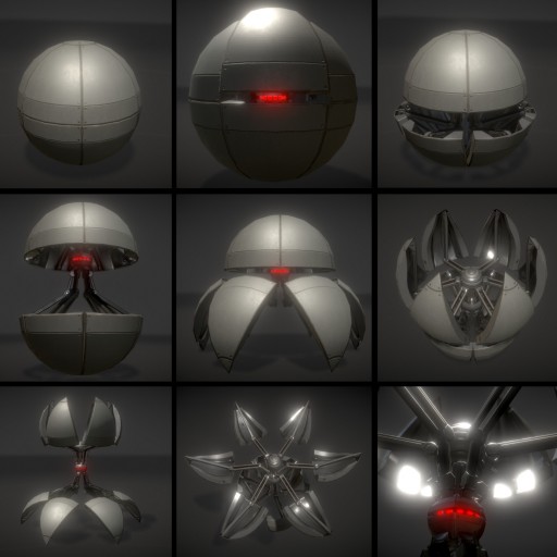 Sphere-Bot						 Free 3D Model