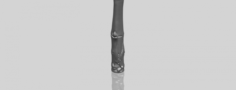 Vertical Bamboo Flute 3D Model