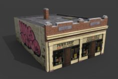 Ghetto Pawn Shop 3D Model