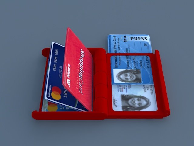 Compact Card Holder – 3d printed model 3D Model