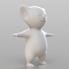 Cartoon Koala 3D Model