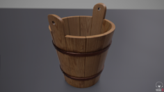 Rustic Old Bucket 3D Model