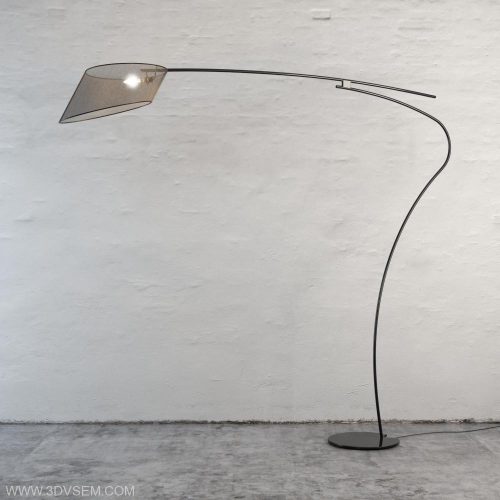 Shiny Floor Lamp 3D Model