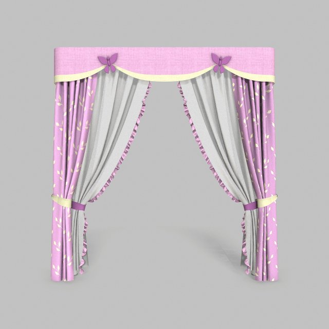Curtains 9 3D Model