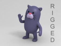 3D Rigged Panther Character model 3D Model